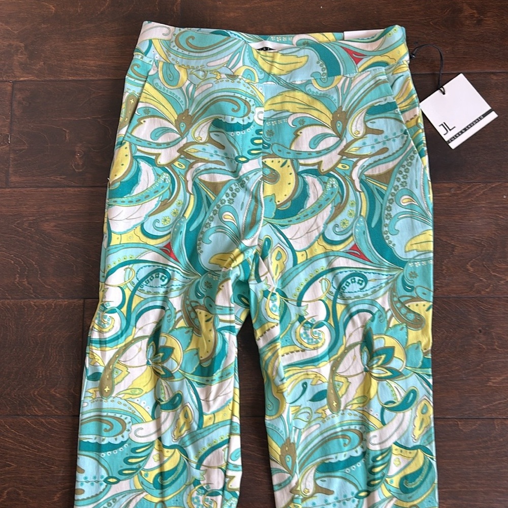 Jules & Leopold Womens Capri Pants Sz XS New Colorful Summer CLA - Picture 2 of 4